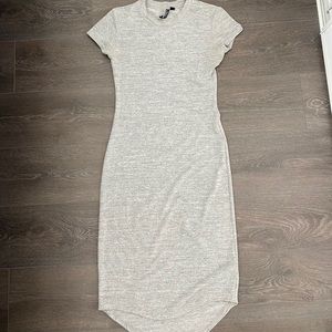 Long Grey T-Shirt Dress